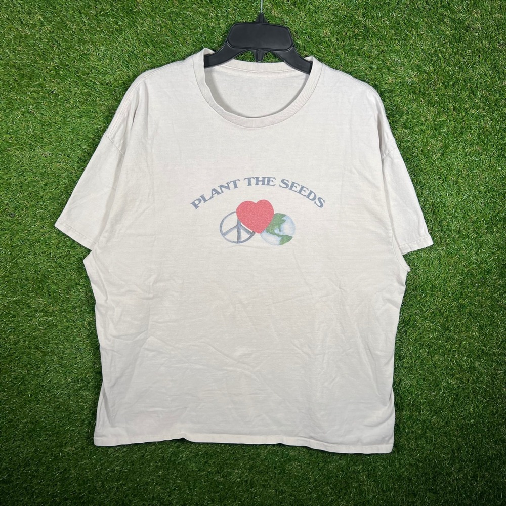 Buppy Fall 24 USA Tour Graphic T-Shirt Plant The Seeds Cream Mens XL